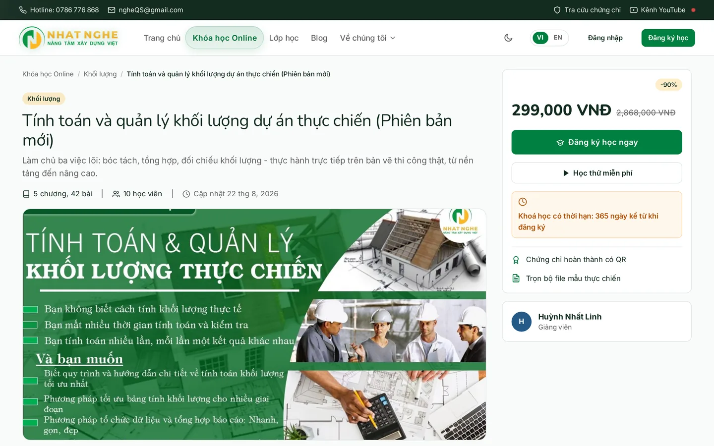 Dữ liệu có cấu trúc (JSON-LD schema.org Course) phục vụ SEO