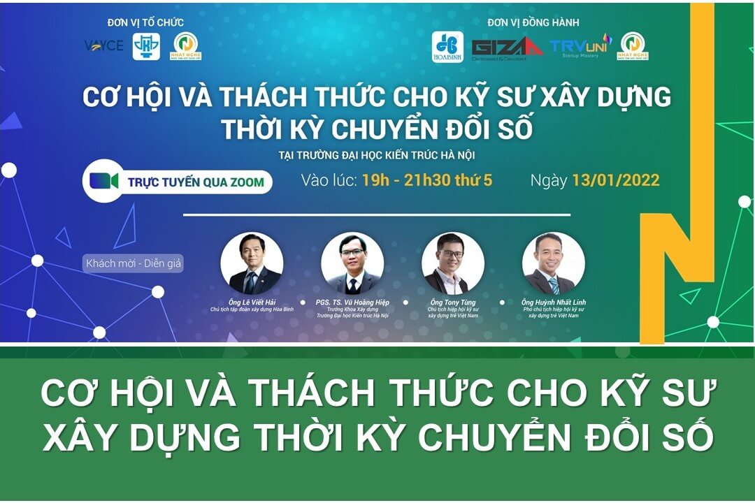 CƠ HỘI VÀ THÁCH THỨC CHO KỸ SƯ XÂY DỰNG THỜI KỲ CHUYỂN ĐỔI SỐ